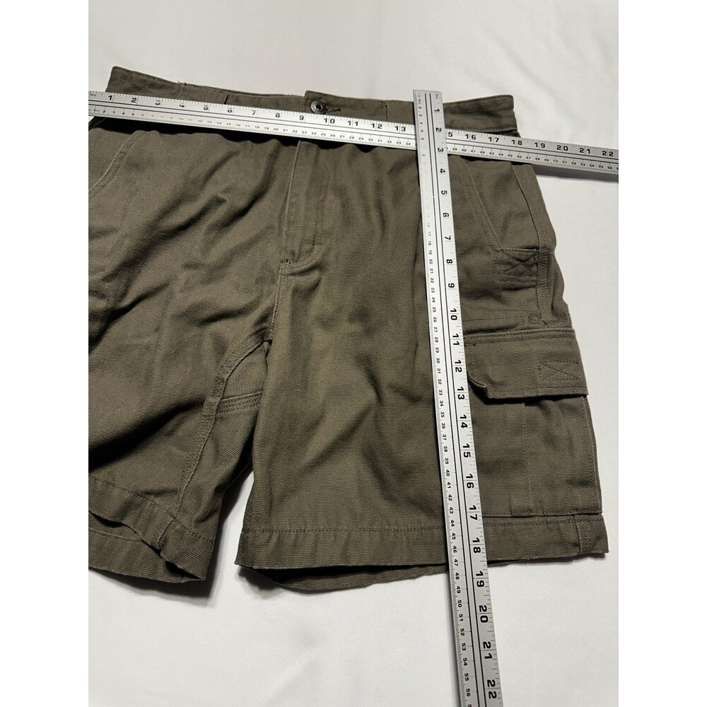 Duluth Trading Fire Hose Cargo Shorts Mens 36 Rugged Cotton Canvas 9" *Not Flex - Picture 7 of 10